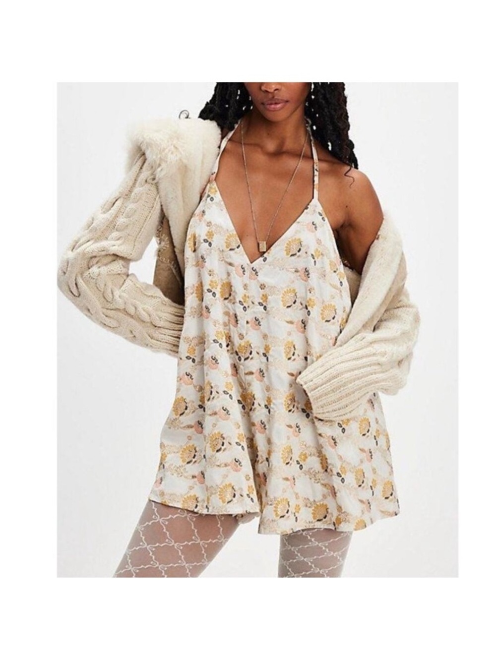 Free People Jacquard Chiara Romper